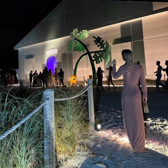 REFORMATION NWT Kinsey Knit Dress in Pink Sparkle S - Picture 5 of 14